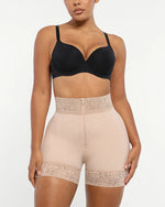Short Baleines Acier Effet Galbant Beige