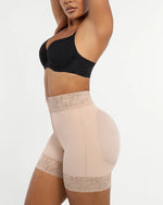 Short Baleines Acier Effet Galbant Beige