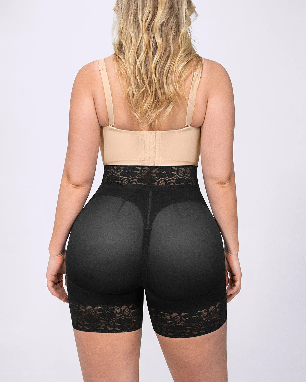 Short Baleines Acier Effet Galbant Noir