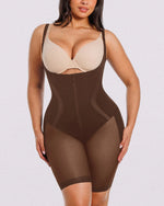 Short Voile Respirant Ventre Plat Marron
