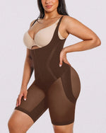 Short Voile Respirant Ventre Plat Marron