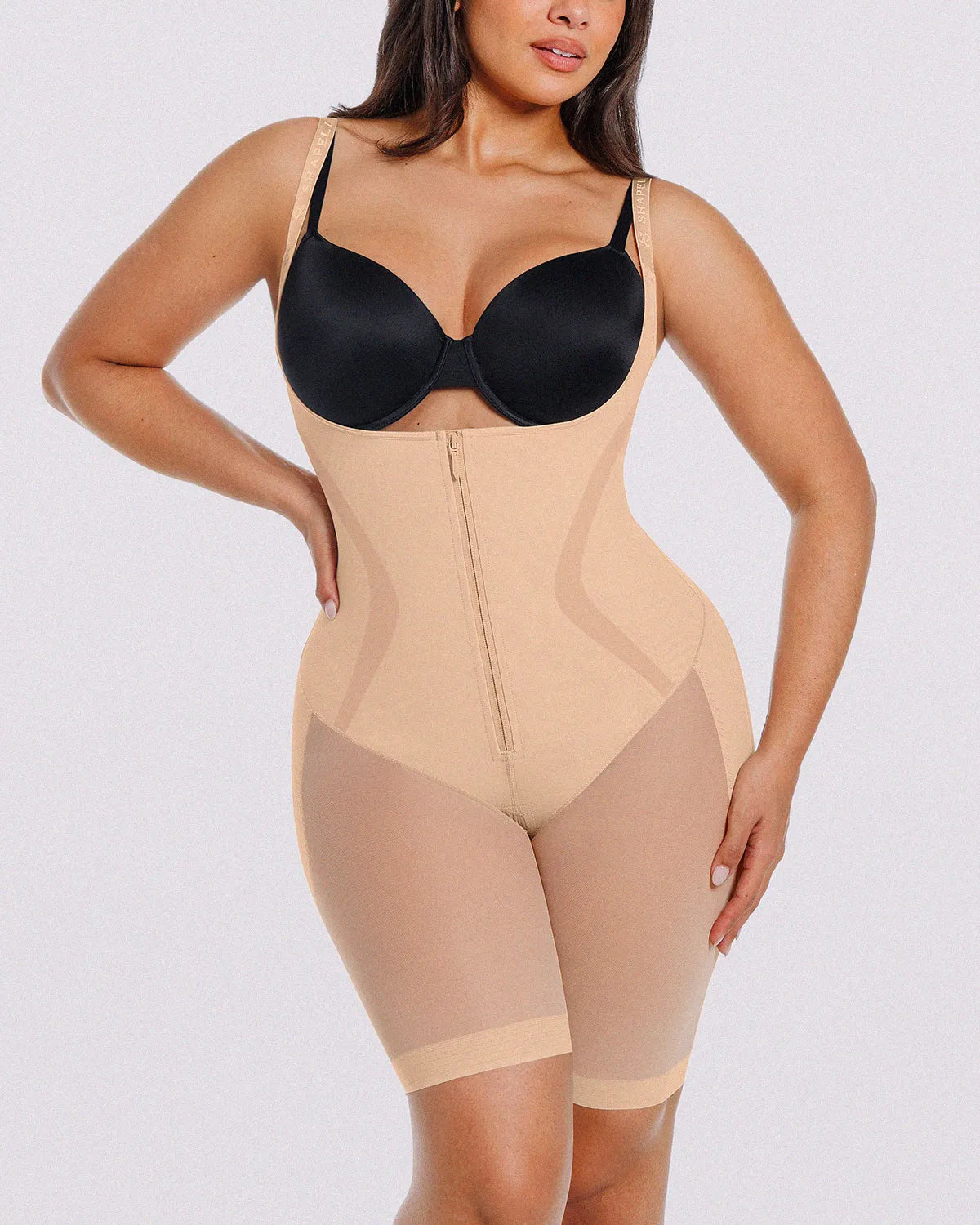 Short Voile Respirant Ventre Plat Beige