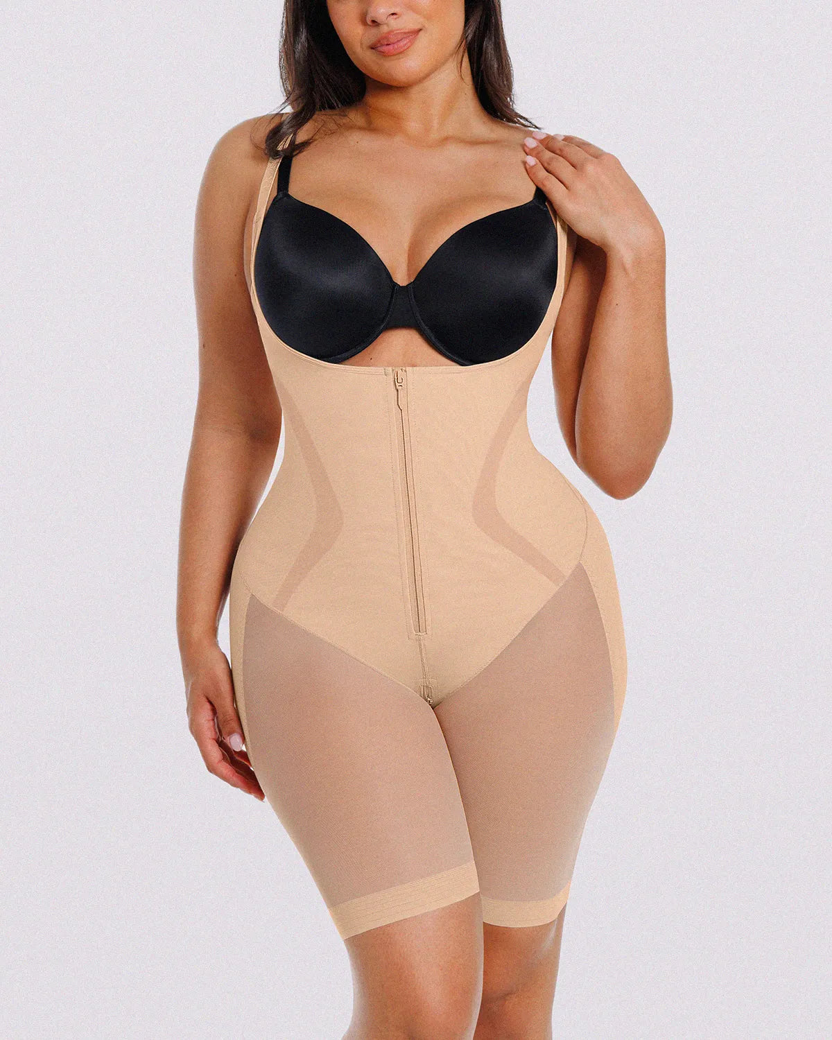 Short Voile Respirant Ventre Plat Beige