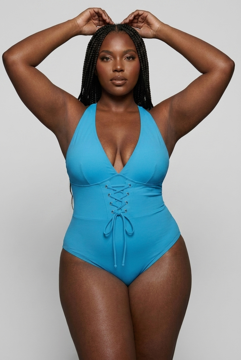 Capri bleu assise