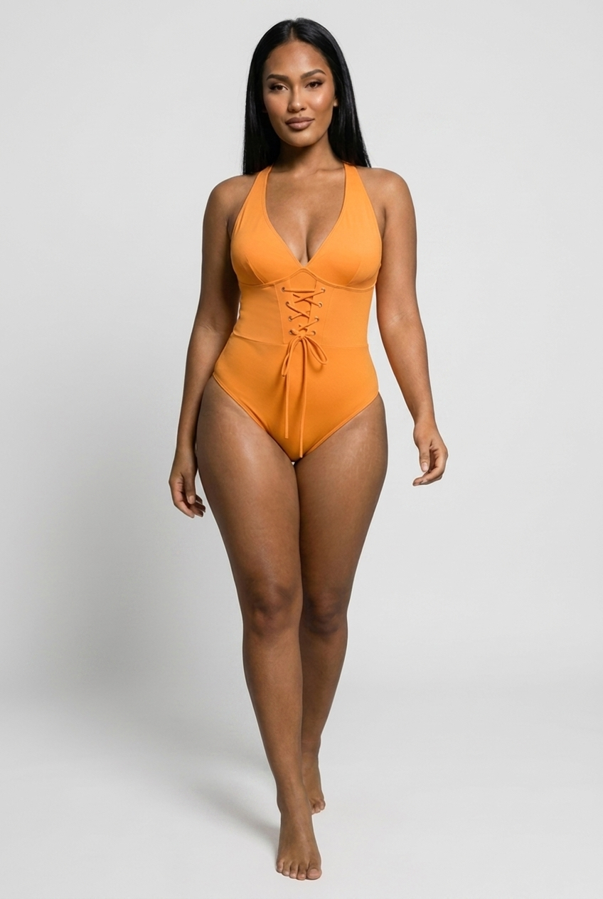 Capri orange pose