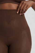 WURA Voile Ventre Plat marron - macro ceinture maille