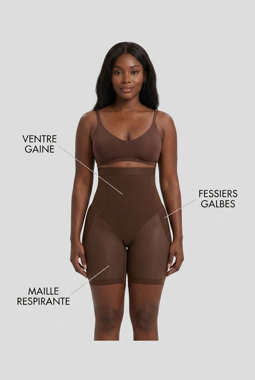 WURA Voile Ventre Plat marron - 3 benefices