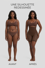 WURA Voile Ventre Plat marron - avant apres
